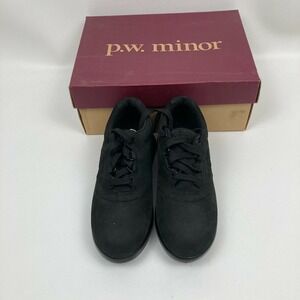 Canfield by PW Minor women's Leisure 13309‎  Black NUBUCK SHOES 5.5 M